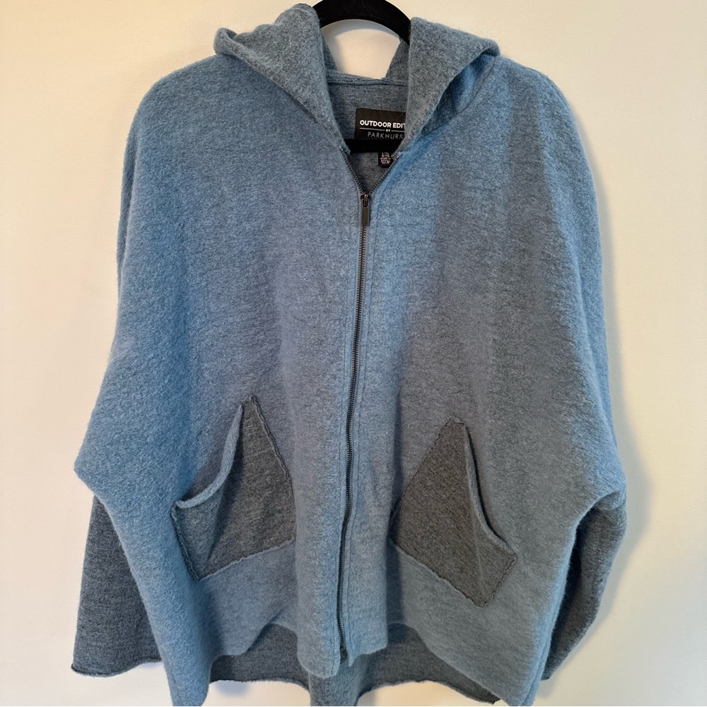 OUTDOOR EDITION by PARKHURST Women's Hooded Jacket WOOL Blend Size L/XL